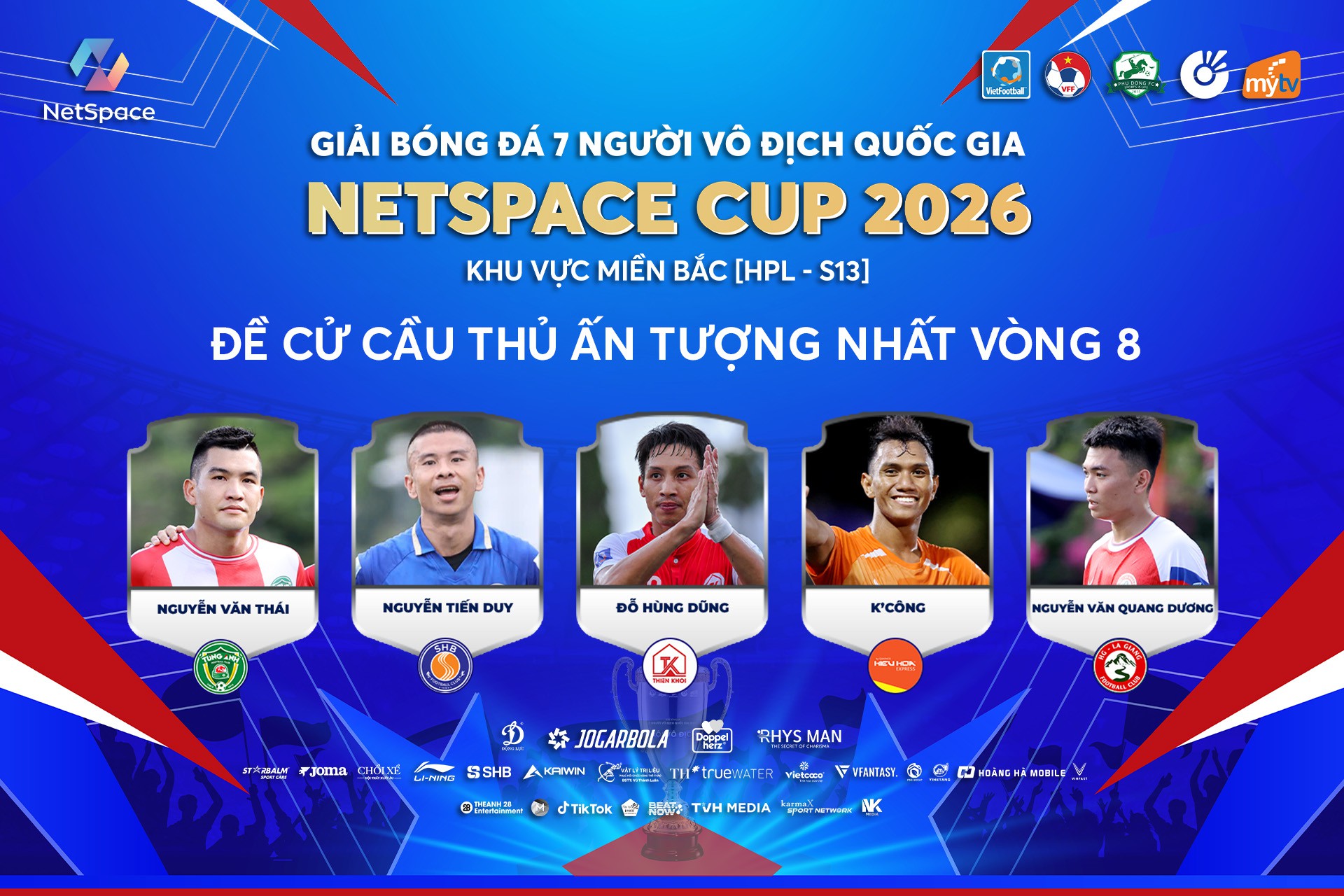 Bình chọn cầu thủ ấn tượng vòng 8 HPL-S13